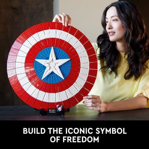 Lego Marvel 76262 Captain Americas Shield Building Block Kit, Collectible for 18+ Years - Image 2