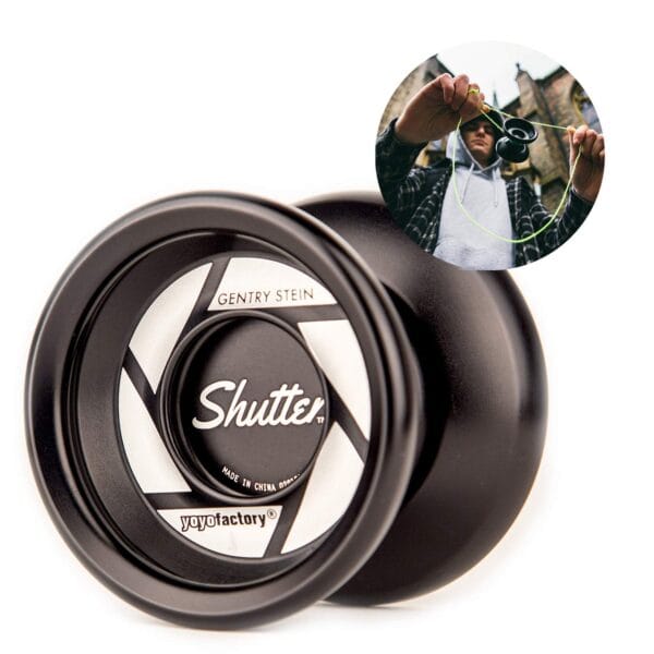 YoYoFactory Shutter Unresponsive Professional Trick YoYo - Black for 14+ Years - Image 3