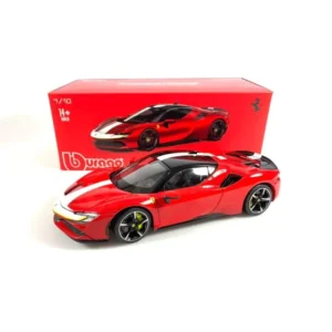 Bburago Signature Series - 1/18 Scale SF90 Stradale Assetto Fiorano Diecast Collectible Model Car (Red)