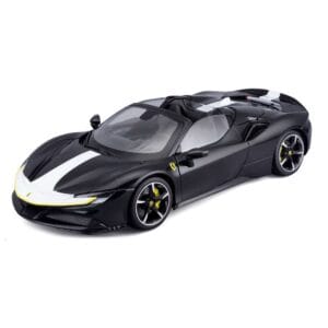 Bburago Signature Series - 1/18 Scale Ferrari SF90 Spider Assetto Fiorano Diecast Car Model (Black)