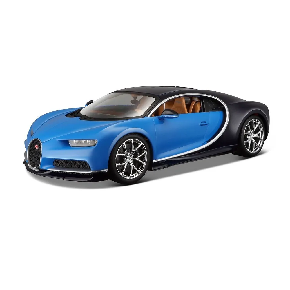 Maisto 1:18 Scale Bugatti Chiron Diecast Car Model for Collectors 14+ (Blue)