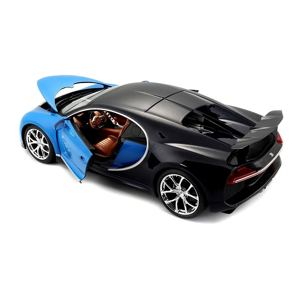 Maisto 1:18 Scale Bugatti Chiron Diecast Car Model for Collectors 14+ (Blue) - Image 2