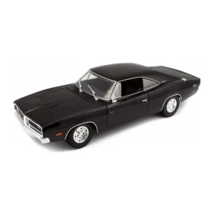 Maisto 1:18 Scale 1969 Dodge Charger R/T Diecast Car Model for Collectors 14+  (Black)