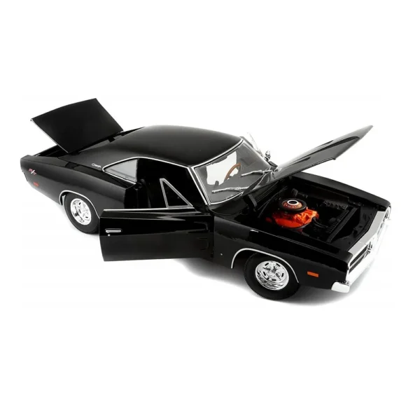 Maisto 1:18 Scale 1969 Dodge Charger R/T Diecast Car Model for Collectors 14+  (Black) - Image 2