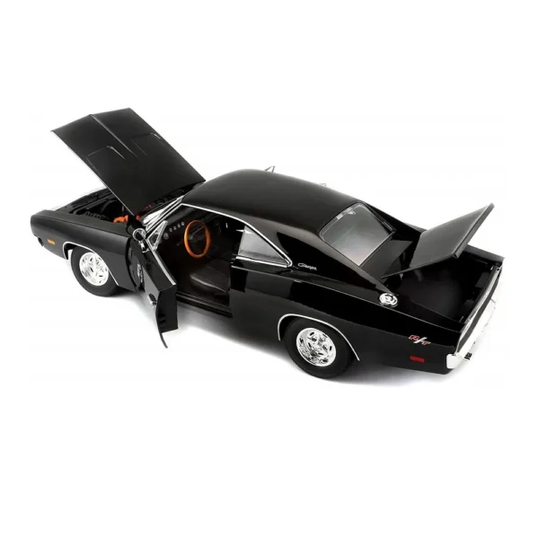 Maisto 1:18 Scale 1969 Dodge Charger R/T Diecast Car Model for Collectors 14+  (Black) - Image 3