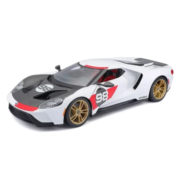 Maisto 1:18 Scale 2021 Ford GT Heritage Edition Diecast Car Model for ...