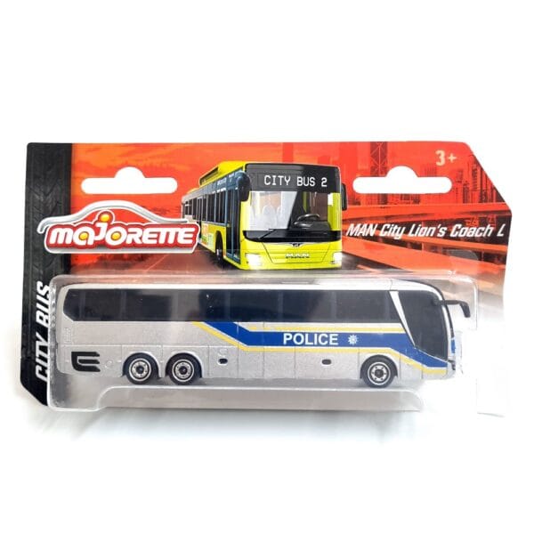 Majorette Man City Bus - MAN City Lion's Coach L (14.2 cms) Diecast Model for Collectors