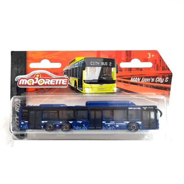 Majorette Man City Bus - MAN Lion's City C (14.2 cms) Diecast Model for Collectors