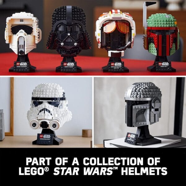 Lego Star Wars 75328 The Mandalorian Helmet Buidling Kit for 18+ Years, Collectible, Display Model - Image 3
