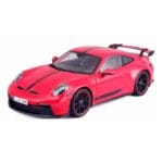 maisto 1:18 porsche 911 gt3 red diecast model