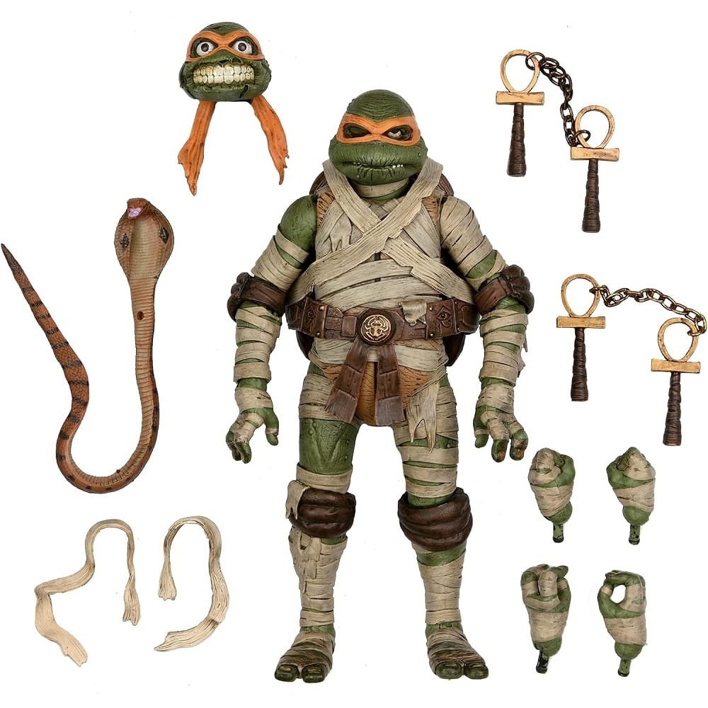 Neca TMNT Universal Monsters X Michelangelo As The Mummy Ultimate 7 ...