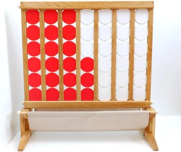 Wooden Plot 4 or Connect 4 XXL Game for School, Play Areas, Offices, Parties & Events (age 5-99 Years) - Image 6
