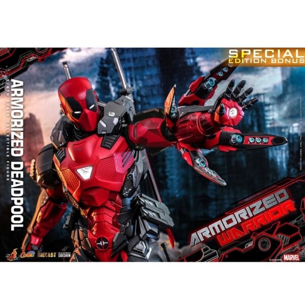 Hot Toys 1/6 Scale Armorized Deadpool (Special) Diecast Collectible Figure for 15+ Years - Image 5