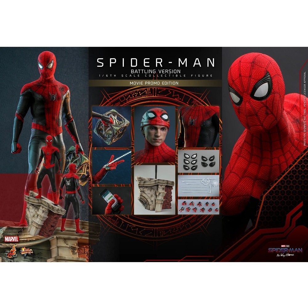 Spider-Man (Battling Version) Movie Promo Edition Sixth Scale Collectible  Figure by Hot Toys