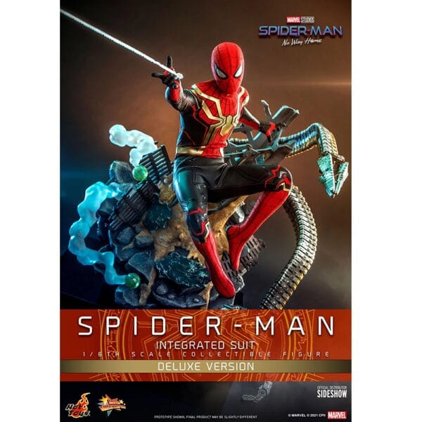 Hot Toys 1/6 Scale Spider-Man Integrated Suit Deluxe NWH Collectible ...