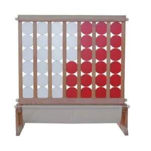 Wooden Plot 4 or Connect 4 XXL Game for School, Play Areas, Offices, Parties & Events (age 5-99 Years)