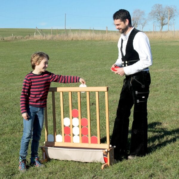 Wooden Plot 4 or Connect 4 XXL Game for School, Play Areas, Offices, Parties & Events (age 5-99 Years) - Image 3