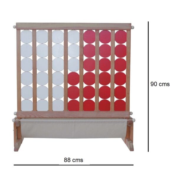 Wooden Plot 4 or Connect 4 XXL Game for School, Play Areas, Offices, Parties & Events (age 5-99 Years) - Image 2