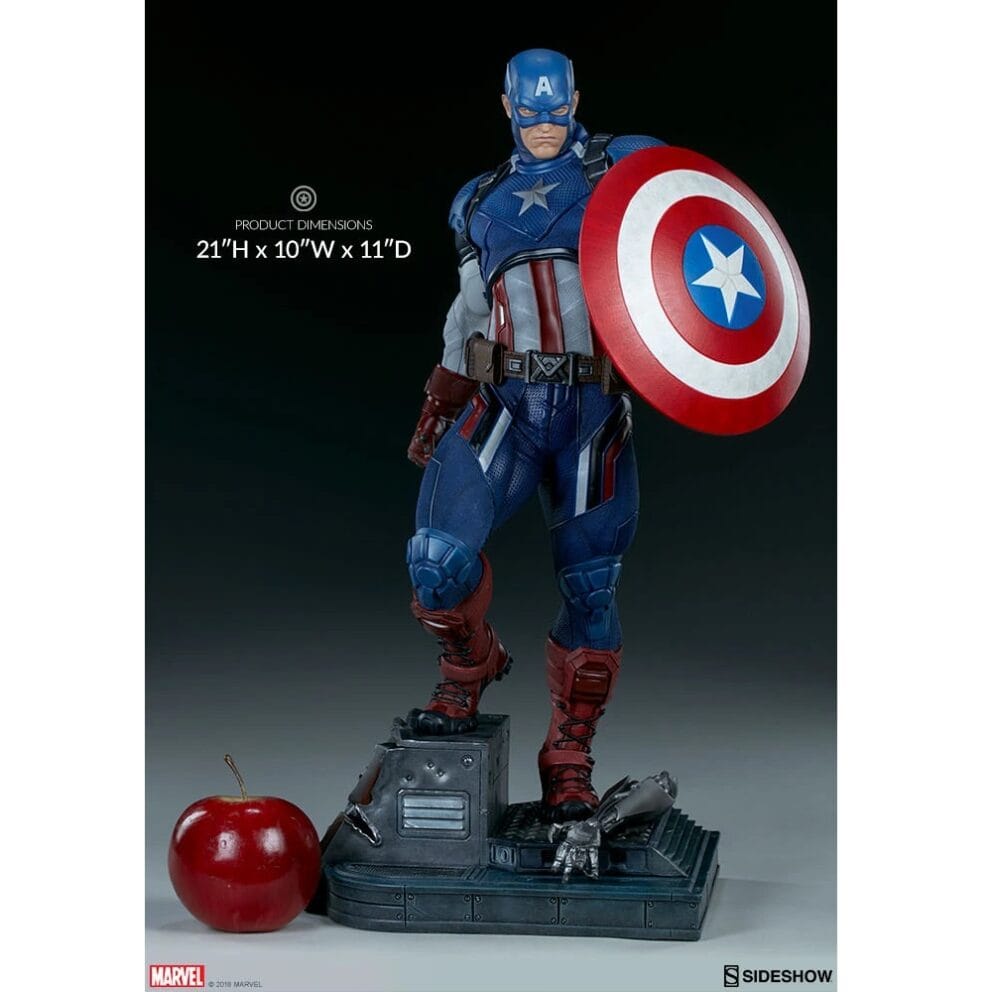 Captain America Premium Format Figure By Sideshow Collectibles Height Captain America Premium Format Figure By Sideshow Collectibles Height