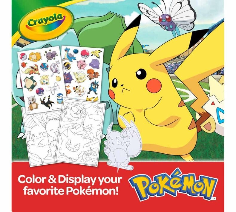Crayola Pokemon Art Case with 75+ Pieces of Crayons, Markers, Colouring Pages & More for Age 5+ Years - Image 2