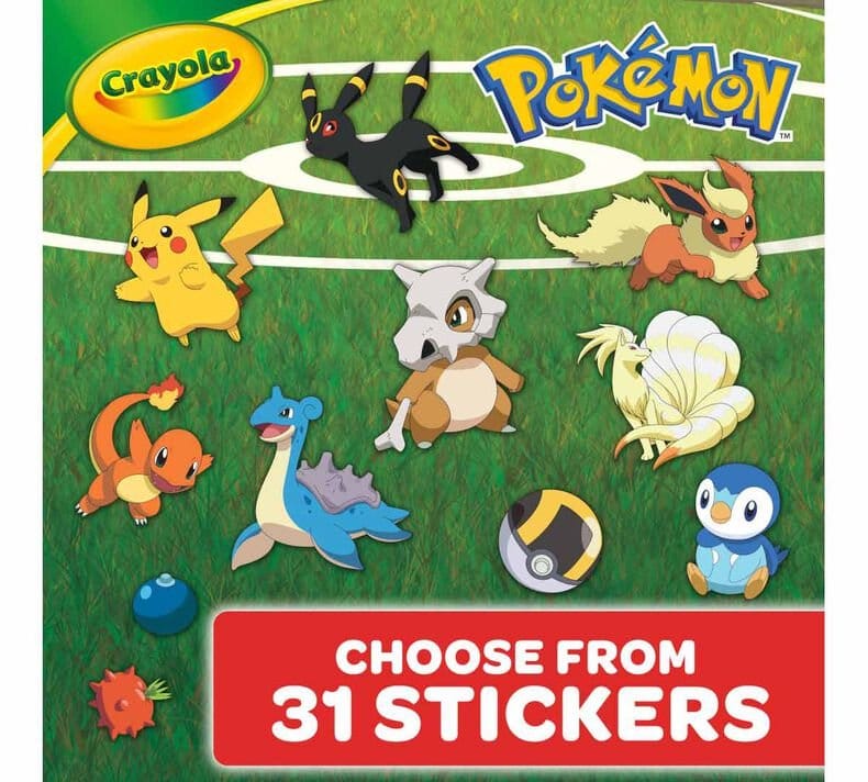 Crayola Pokemon Art Case with 75+ Pieces of Crayons, Markers, Colouring Pages & More for Age 5+ Years - Image 5