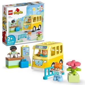 Lego Duplo Town Bus Ride 10988 Educational STEM Building Toy Set for Preschool Kids 2+ Years