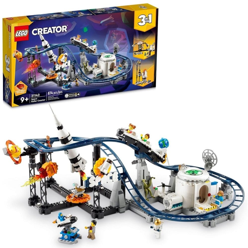 Lego Creator 31142 Space Roller Coaster Rebuildable Amusement Park Building Set for 9+ Years