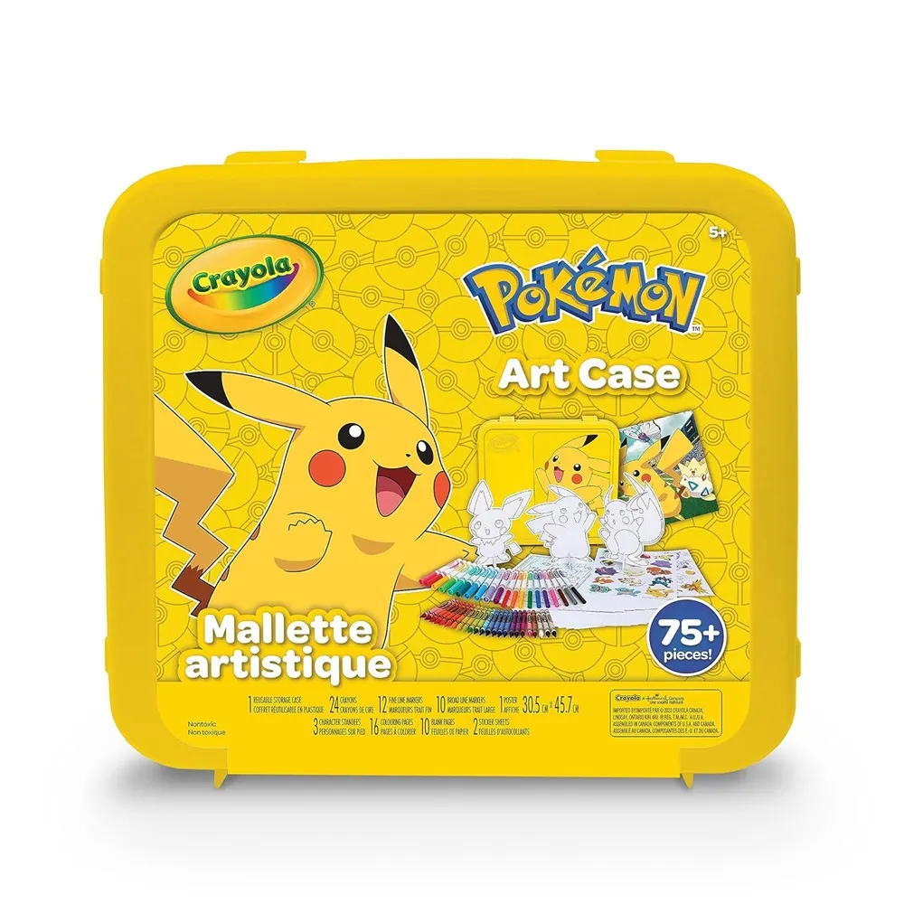 crayola pokemon art case for kids 5+ years