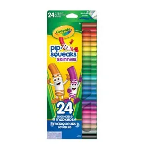 Crayola 24 Pip Squeaks Washable Markers for Kids age 3+ years