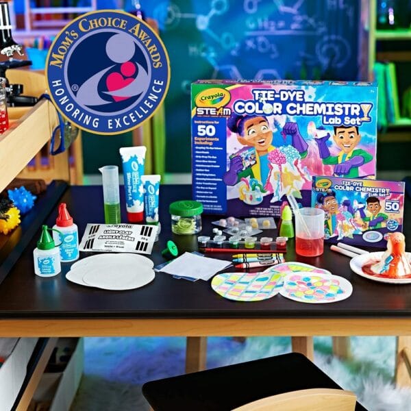 Crayola Tie Dye Colour Chemistry Set for 7+ Years (STEAM Toy), Science Toy with 50 experiments - Image 5