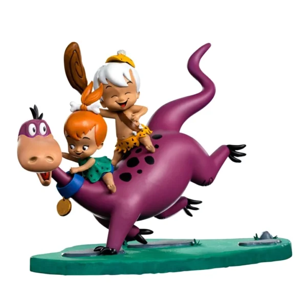 Iron Studios 1/10 Art Scale Dino, Pebbles, Bamm-Bamm Statue - The Flintstones for Collectors
