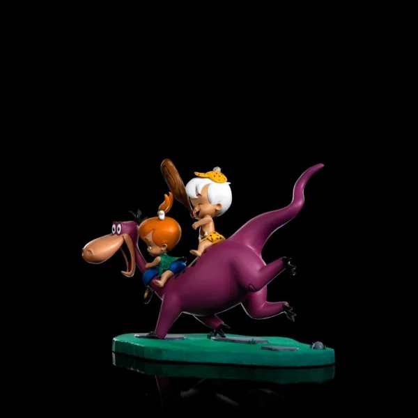 Iron Studios 1/10 Art Scale Dino, Pebbles, Bamm-Bamm Statue - The Flintstones for Collectors - Image 4