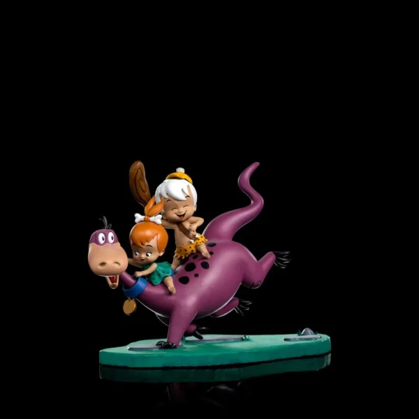 Iron Studios 1/10 Art Scale Dino, Pebbles, Bamm-Bamm Statue - The Flintstones for Collectors - Image 6