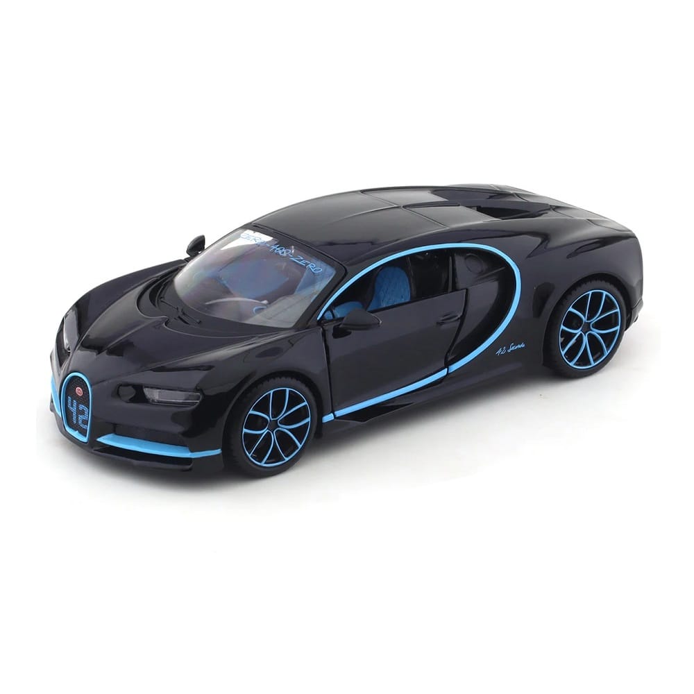 Maisto 1/24 Scale Bugatti Chiron (Black) Diecast Car Model for 14 ...