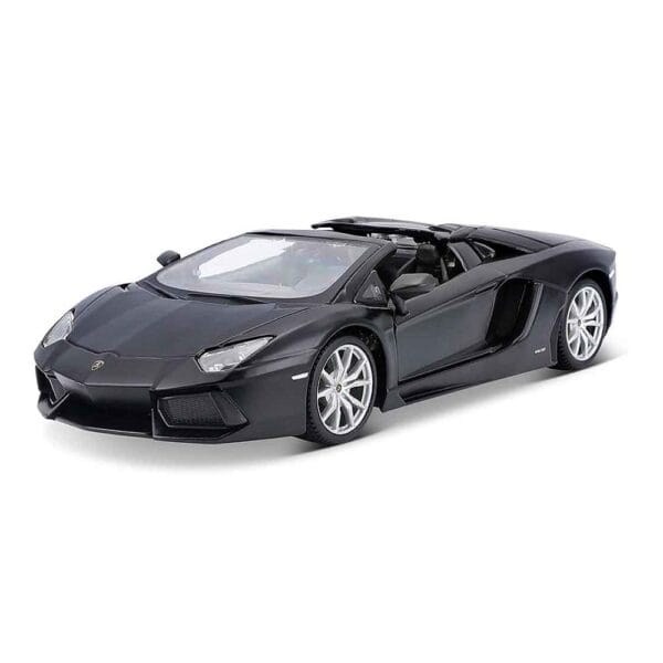 Maisto 1/24 Scale Lamborghini Aventador Roadster (Black) Diecast Car Model for 14+ Years