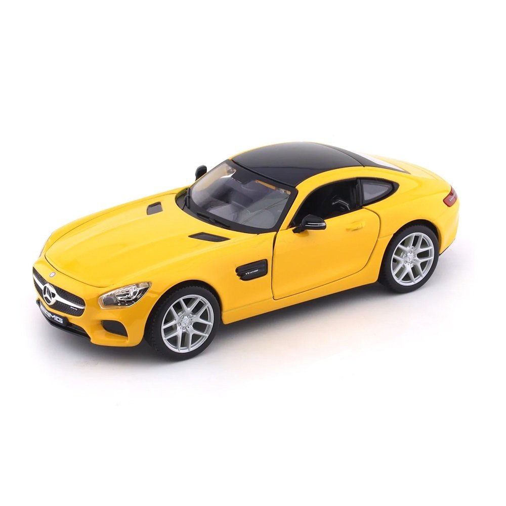 Maisto 1/24 Scale Mercedes AMG GT (Yellow) Diecast Car Model for 14 ...