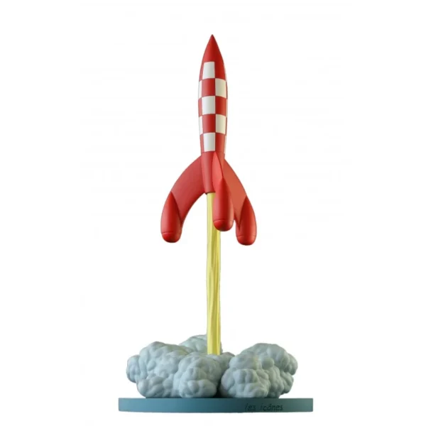 Tintin Series - Prof Calculus - Rocket - on takeoff from Icons Collection - Image 4