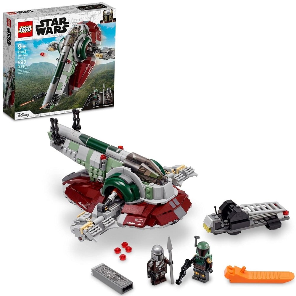 Lego Star Wars 75312 Boba Fett's Starship Building Set for 9+ Years ...