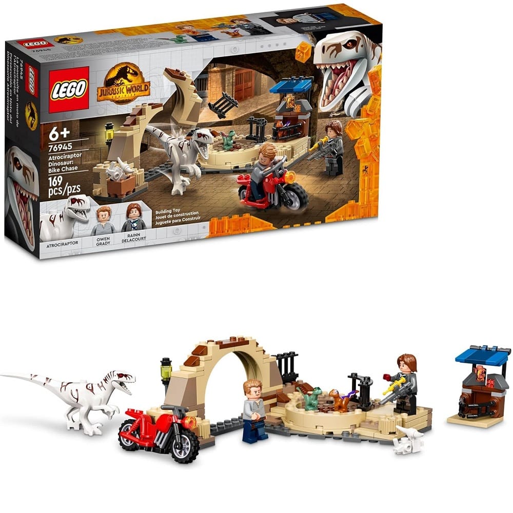 Lego Jurassic World 76945 Atrociraptor Dinosaur Bike Chase Set For 6 Years Maya Toys 1793