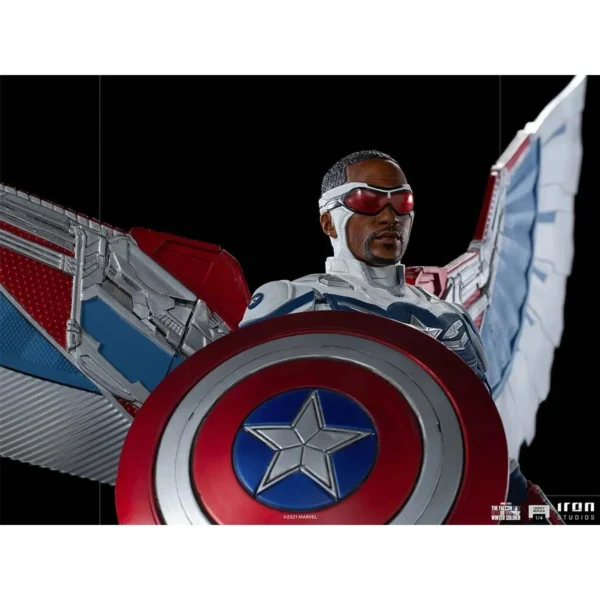 Statue Captain America Sam Wilson (Complete) - Falcon & the Winter Soldier - Legacy Replica 1/4 - Iron Studios - Image 7