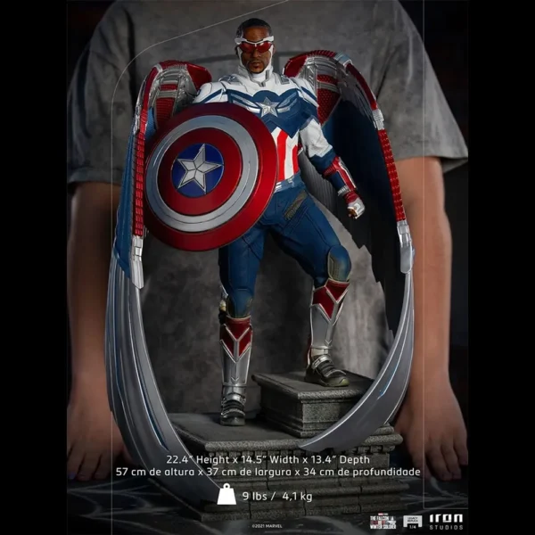 Statue Captain America Sam Wilson (Complete) - Falcon & the Winter Soldier - Legacy Replica 1/4 - Iron Studios - Image 5