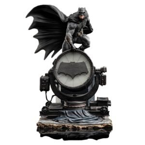 iron studios batman on batsignal statue dc comics