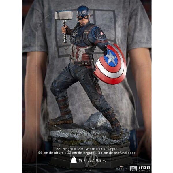 Statue Captain America 1/4 Scale - Infinity Saga - Legacy Replica - Iron Studios - Image 7