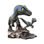 blue beta jurassic park dominion iron studios minico figure