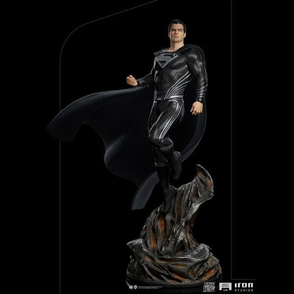 Statue Superman Black Suit - Zack Snyder`s Justice League - Legacy Replica 1/4 Scale by Iron Studios - Image 5