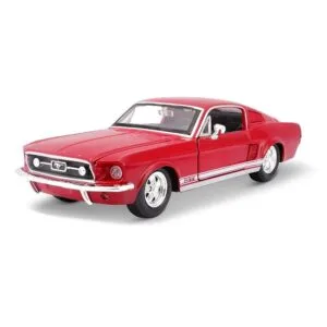 Maisto Collector's Collection 1/24 Scale 1967 Ford Mustang GT (Cherry Red) Diecast Model (Plex Case)