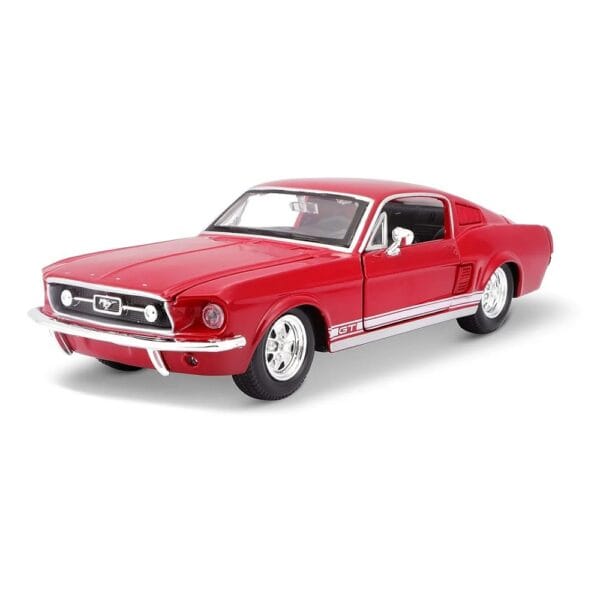Maisto 1/24 Scale 1967 Ford Mustang GT (Cherry Red) Diecast Car Model for 14+ Years