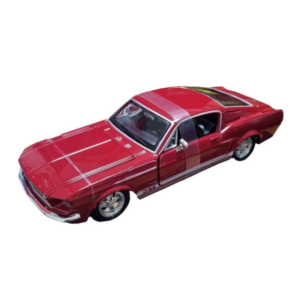 Maisto 1/24 Scale 1967 Ford Mustang GT (Cherry Red) Diecast Car Model for 14+ Years - Image 3