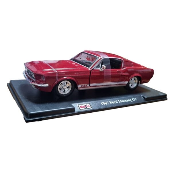 Maisto 1/24 Scale 1967 Ford Mustang GT (Cherry Red) Diecast Car Model for 14+ Years - Image 5