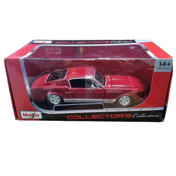 Maisto 1/24 Scale 1967 Ford Mustang GT (Cherry Red) Diecast Car Model for 14+ Years - Image 6